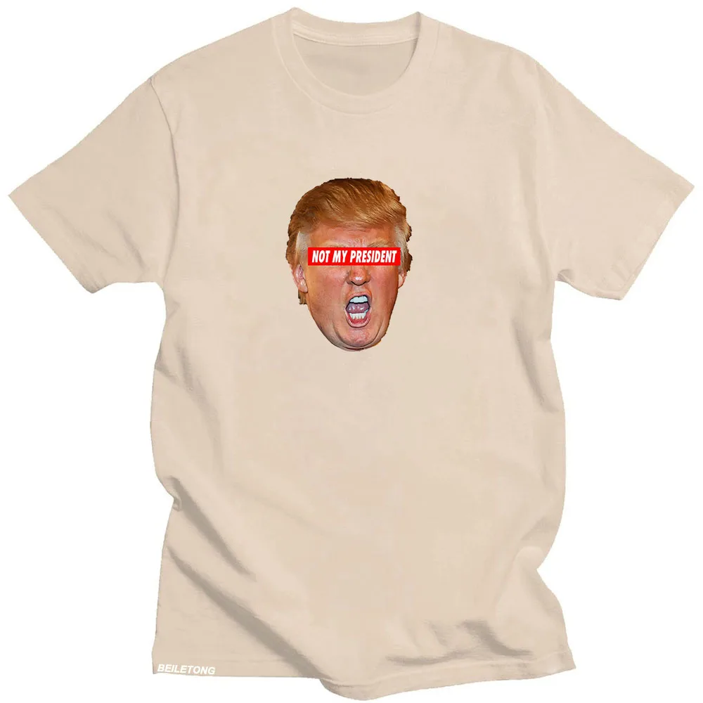 Camiseta Not My President 2024 para Hombre, Camiseta de algodón con estampado gráfico divertido, Camiseta Vintage informal Unisex, Ropa para Hombre, Tops con cuello redondo