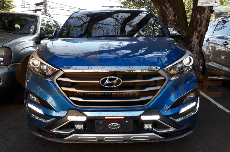 For Hyundai Tucson TL 2015 2016 2017 2018 Excellent Ultra Bright CCFL Angel Eyes Halo Rings Kit Car Accessories