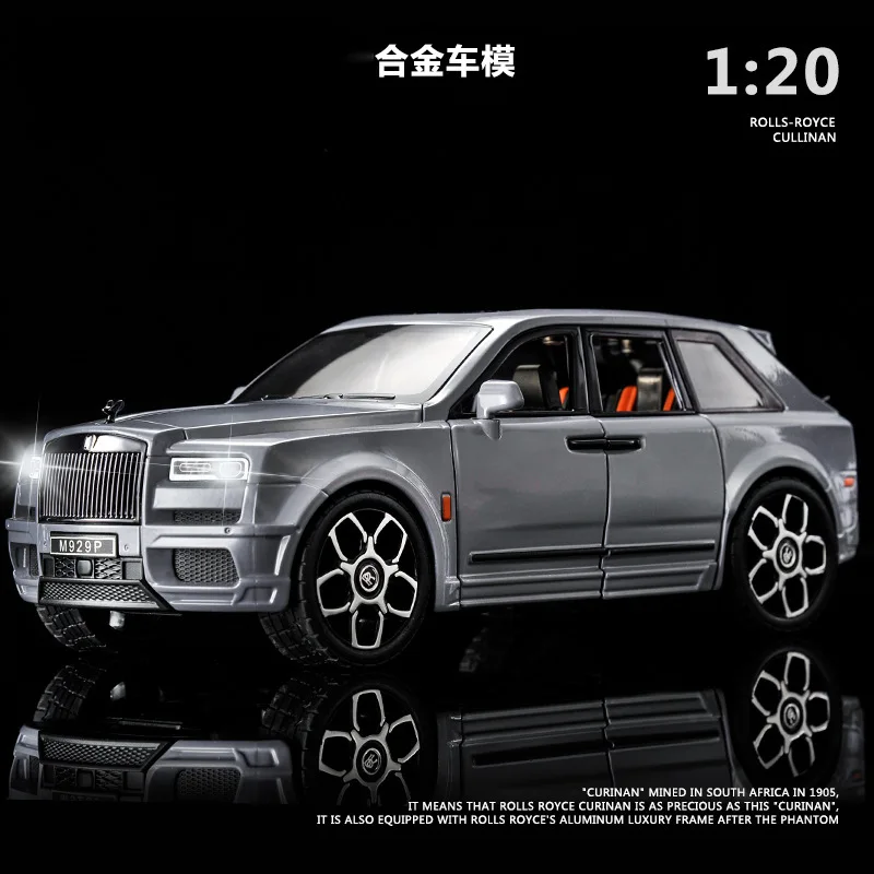 Large Size 1:20 Cullinan AE86 Car Model Toy Music Light Pull-back Free Wheeling Vehicle Models  Adult Gifts