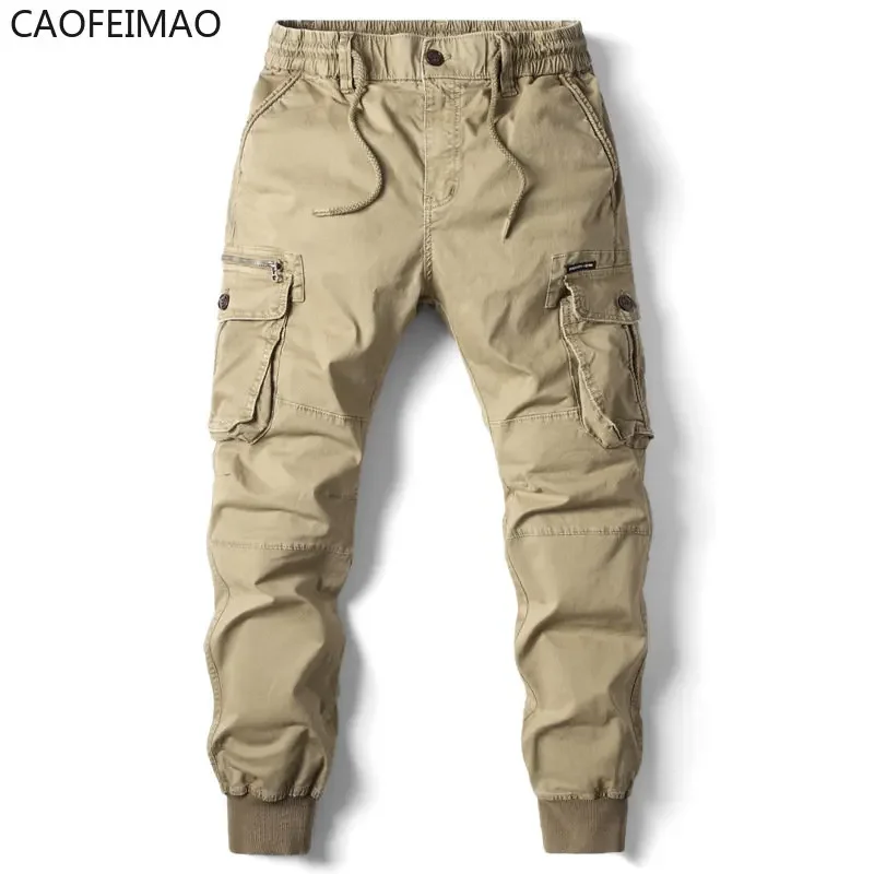 

Cargo Pants Men Jogging Casual Pants Cotton Full Length 2025 Mens Streetwear Mens Work Tactical Tracksuit Trousers Plus Size