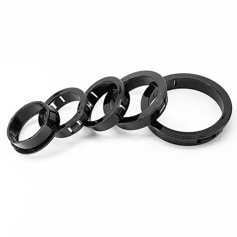 SK8-SK60 Round Black Nylon Snap-on Wire Grommet Computer Desk Wire Hole Cover Wire Inlet Outlet Seal Ring Hole Plug  Protector