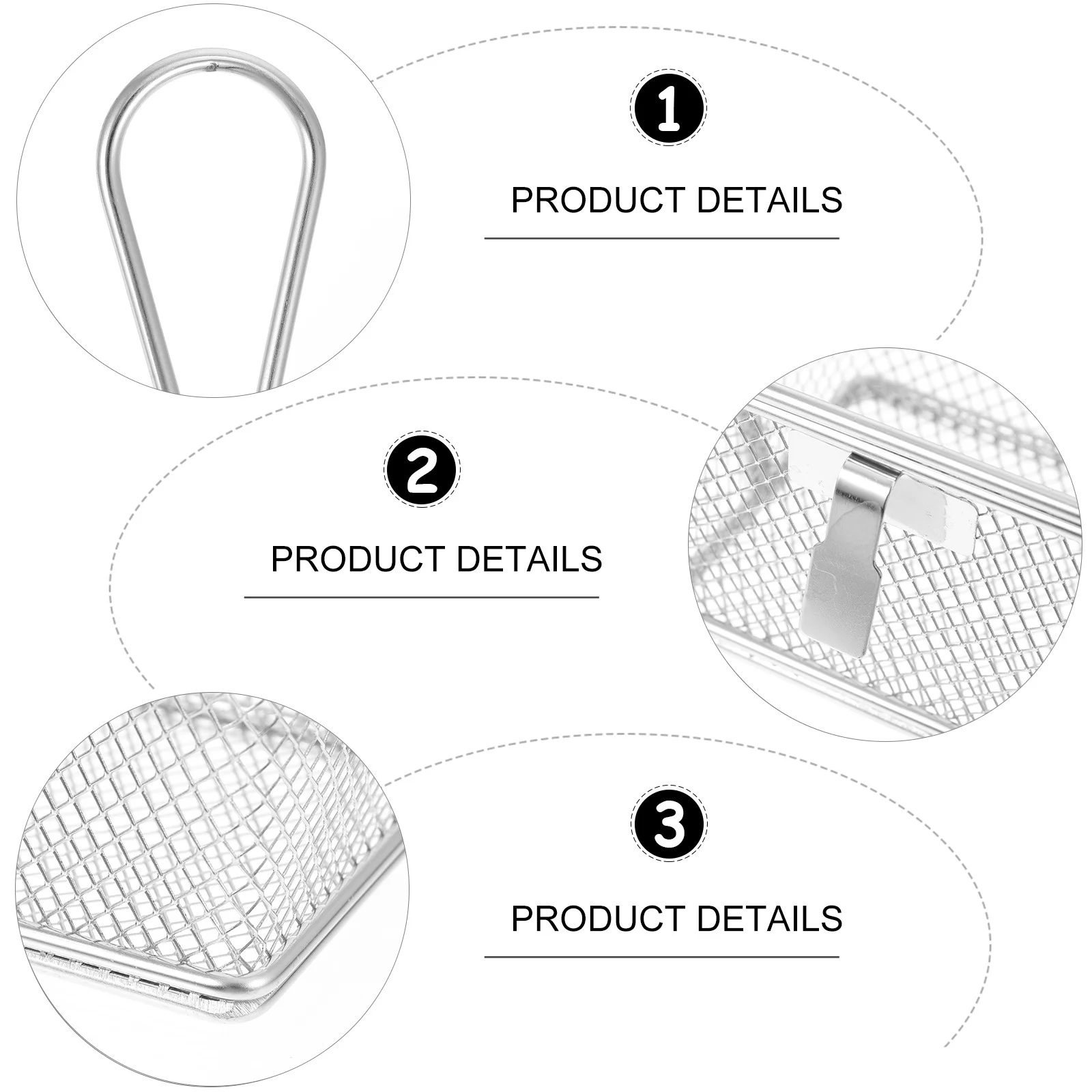 

1Pcs High Quality Hot-Pot Mesh Net Colander Simple Design Practical Hook Colander for Daily Use Mesh Colanders