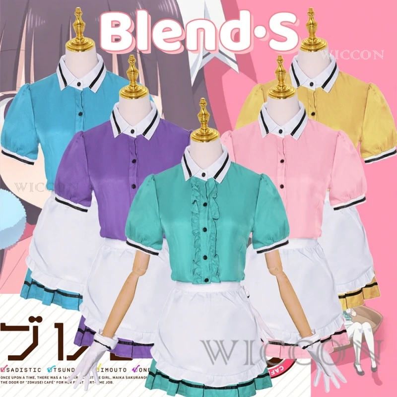 

Anime Blend·S Kanzaki Hideri Hinata Kaho Hoshikawa Mafuyu Sakuranomiya Maika Amano Miu Cosplay Costume Clothes Maid Uniform