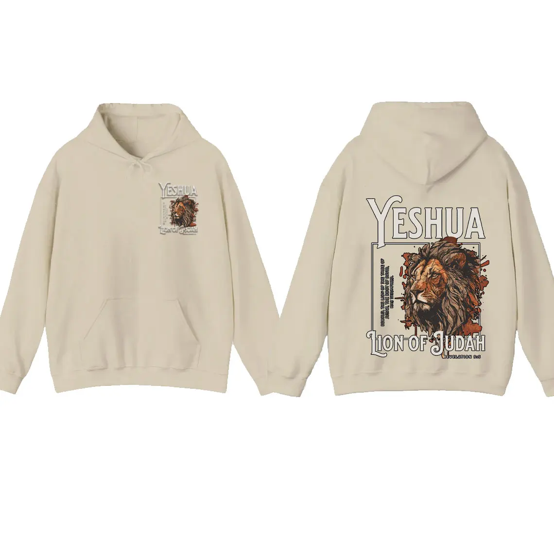Yeshua هوديي البلوز الروحي المعمودية هدية الأسد هوديي للرجال الكتاب المقدس الآية الكتاب المقدس هودي يسوع هوديي المسيحية للجنسين #6