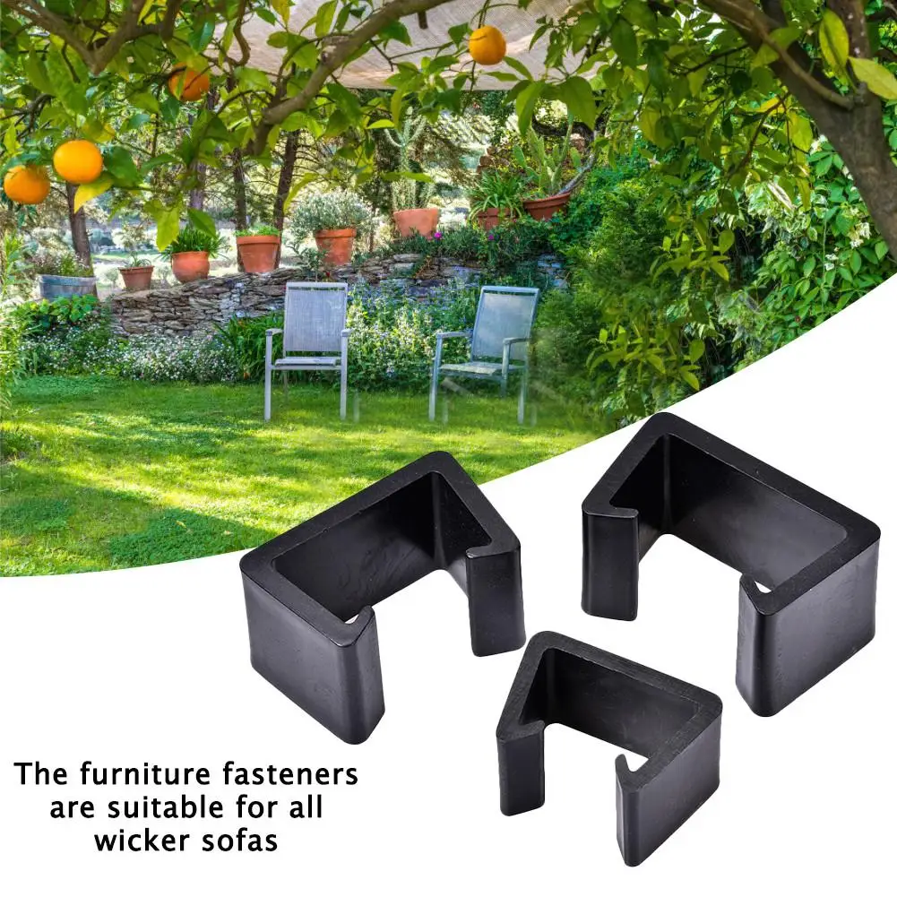 Sujetador de plástico para muebles, Clip para muebles resistente al calor, Clip para muebles de mimbre para Patio exterior, sujetadores para sillas, Clip para mimbre