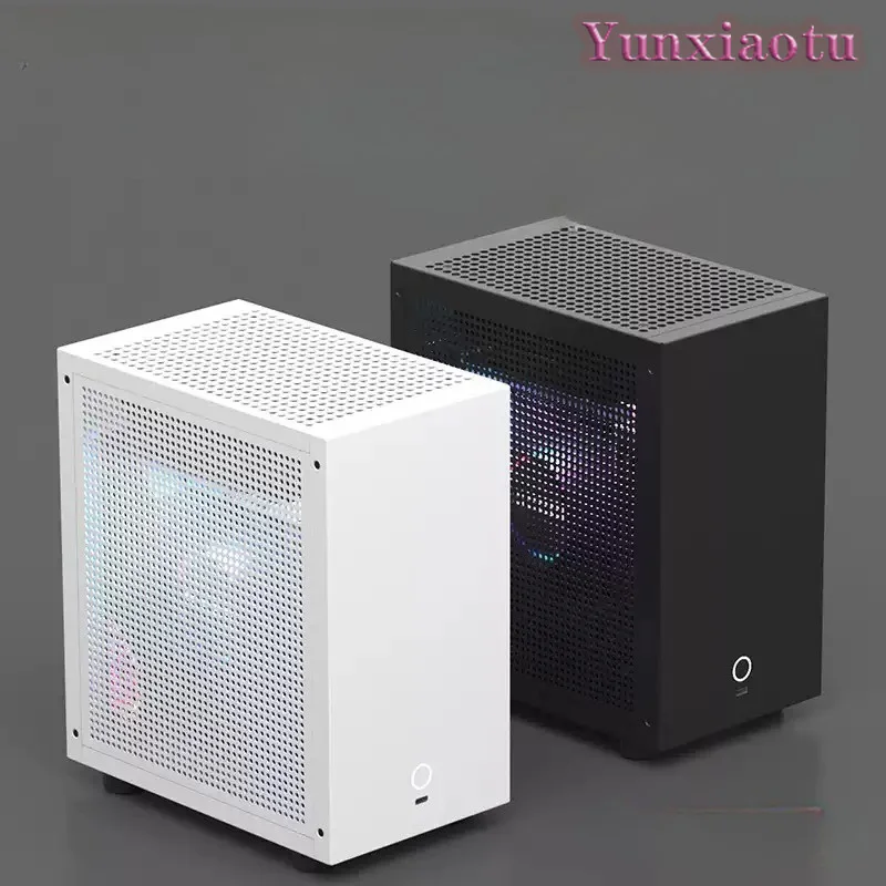 M21 M31 Mini ITX Computer Case with 120mm Water Cooling Support Half Height GPU Flex 1U PSU Small Form Factor