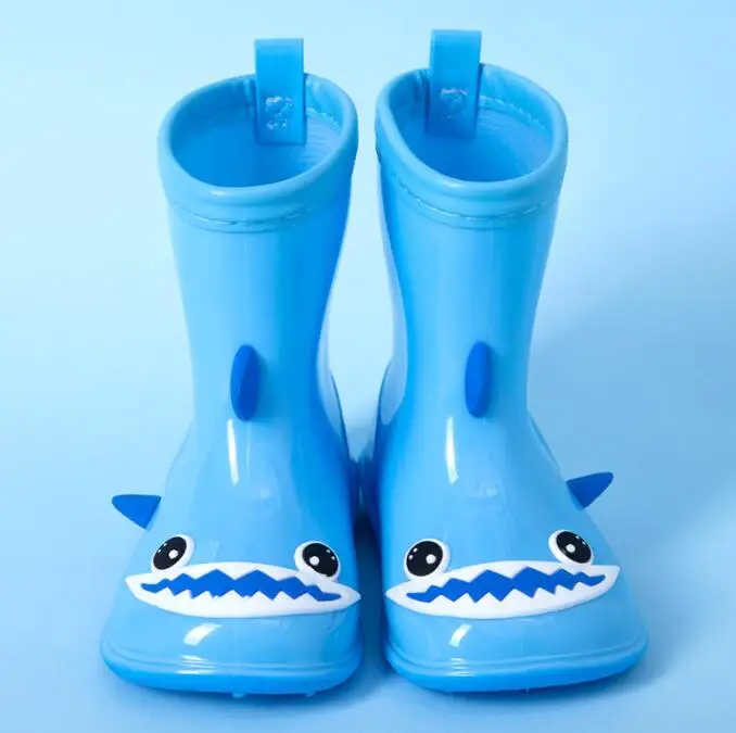 

New Fashion Children Rain Boots Rubber Boots Kids Water Shoes PVC Baby Cartoon Waterproof Non-slip Warm Winter