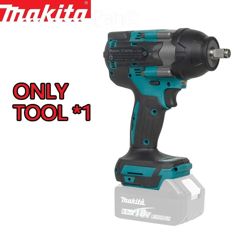 Makita Electric Wrench DTW700 Brushless Multi functional Rechargeable 18V Lithium Battery Auto Repair High Torque Impact Wrench