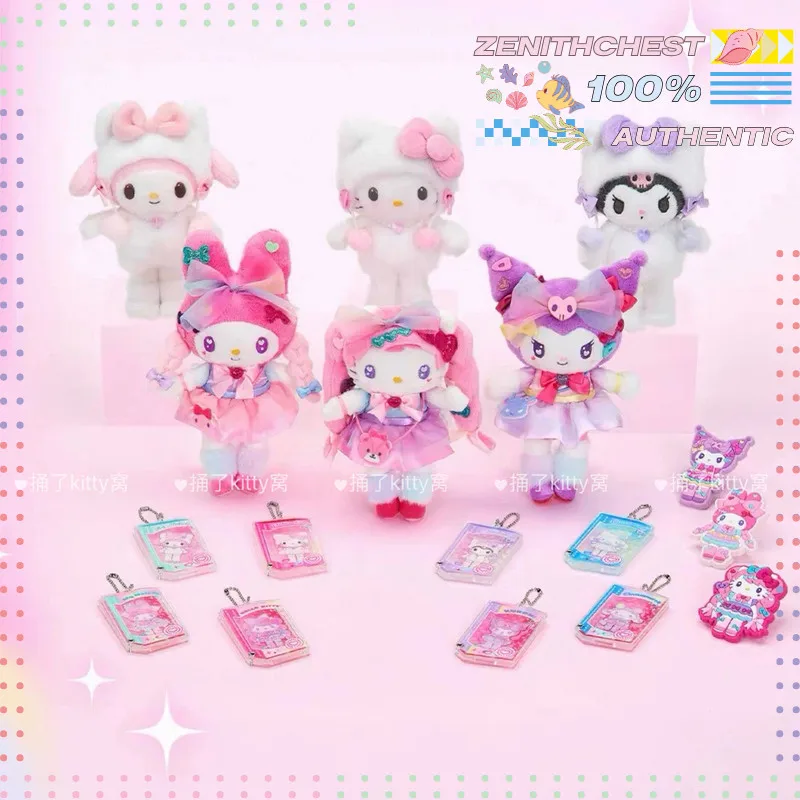 

Authentic Sanrio Japan Harajuku Limited Twin Ponytail Hello Kitty My Melody Kuromi & White Cat Ver Plush Pendant Pre-order