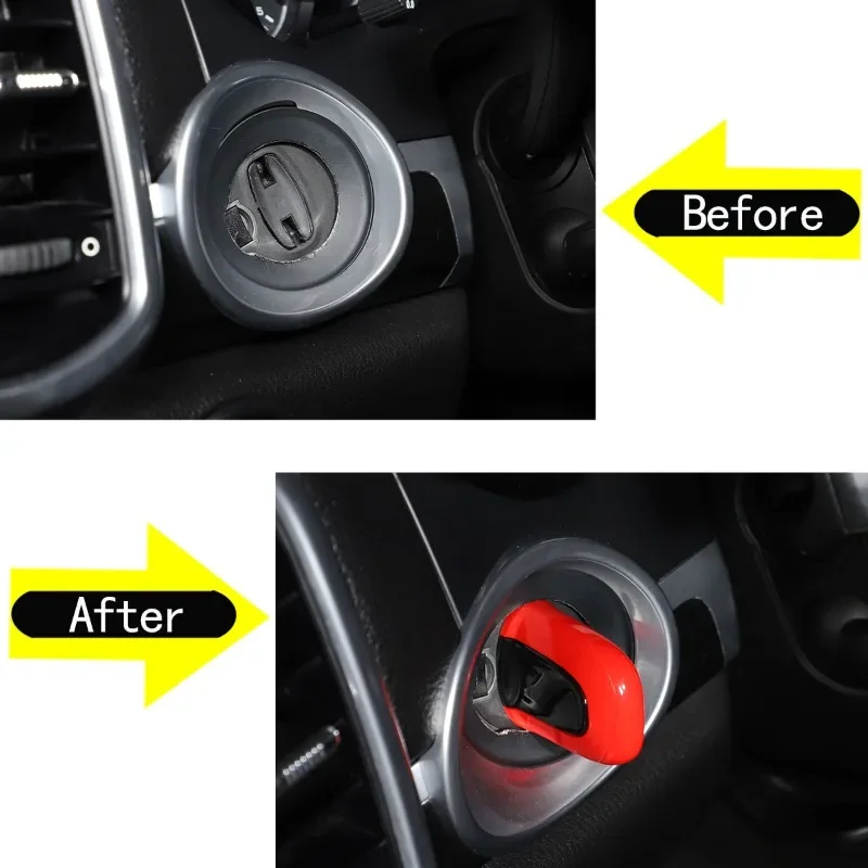For Porsche Car Start Stop Engine Button Key Ignition Switch One key Start Button For Cayenne Cayman Macan Paramera 911 718 - view 2