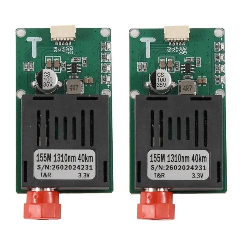 B63B-FC Optical Terminal Equipment 2PCS 40KM TTL Optical Transmitter Module Fiber Optic Port For CRSF/UART/SUBS TX Modules