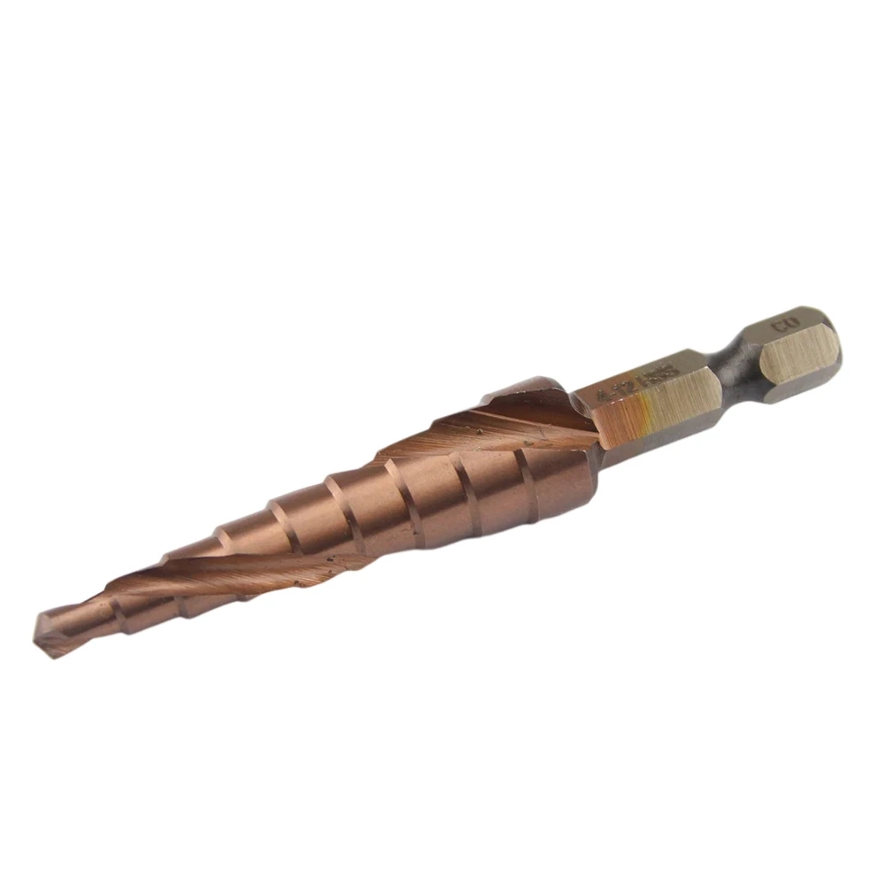 สามขั้นตอนเจาะเกลียว Spiral Hexagonal Shank สแตนเลสโลหะ Hole เปิด Reaming Countersunk เจาะ