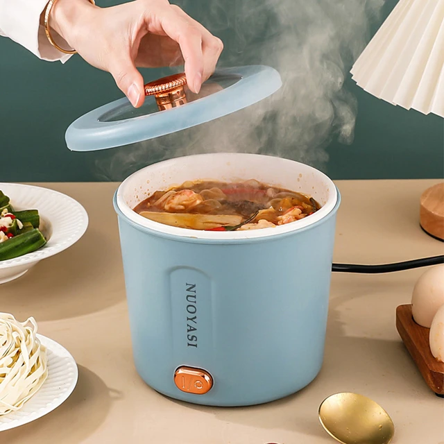 Portable Electric Cooking Pot 1l Dormitory Electric Rice Cooker Multi Functional Household Kitchen Appliances Small Hot Pot Multi Cookers AliExpress