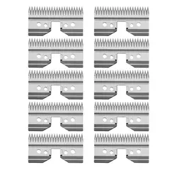 Lote de cuchillas de repuesto de Metal para Andis Oster Wahl KM A5 Series, cortadora de alimentación rápida A5, cortadora de aseo, cuchilla móvil, 10 Uds.