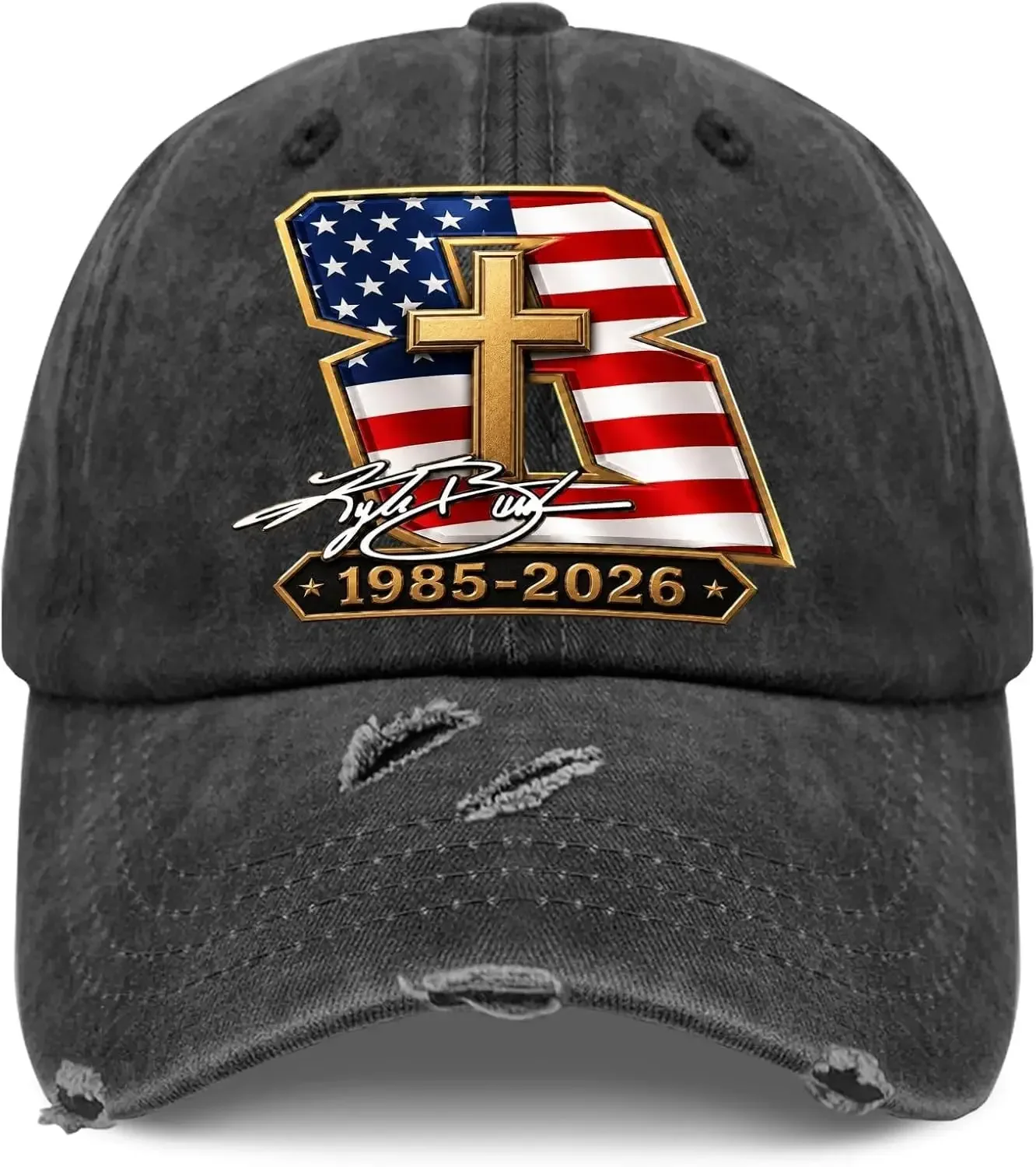 Custom Kyle Busch Memorial Racing Hat For Men Women, Rowdy No. 8 Tribute Motorsport Cap, Adjustable Race Day Fan Gift Cap