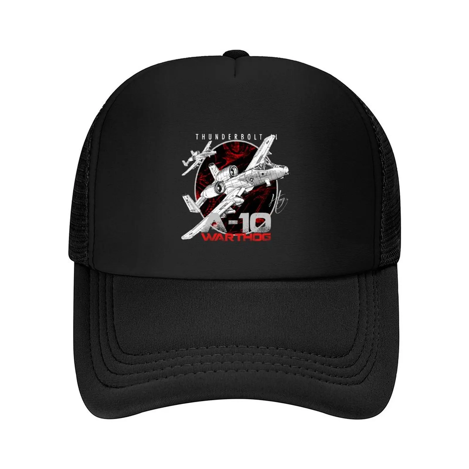 

A-10 Thunderbolt II Warthog subsonic attack aircraft nicknamed Hog Us Air Force Fighterjet Baseball Cap hiking hat Man Women's