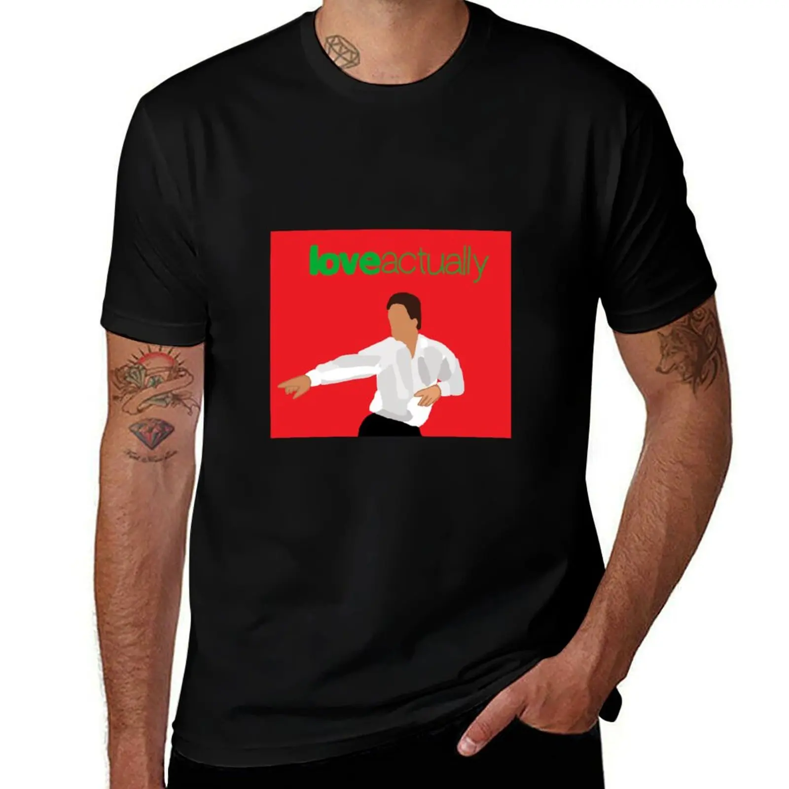

Love Actually Hugh Grant Art T-Shirt t shirt personalised g man t shirts for men T-Shirt
