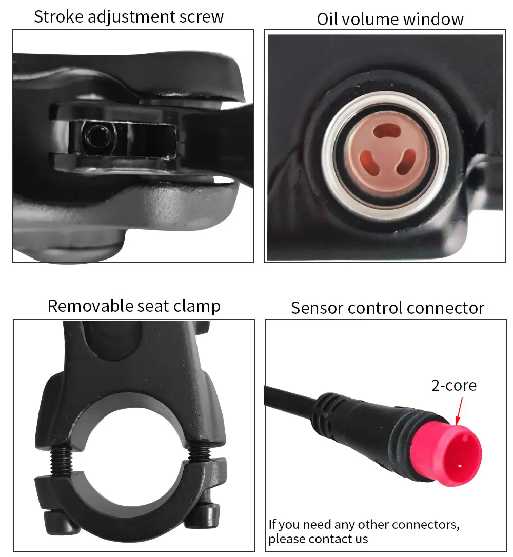 Zwing M-Frein à disque hydraulique pour vélo électrique, vélo électrique à 4 pistons, vélo électrique à 2 broches, vélo de montagne, arrêt avec capteur, scooter pliant