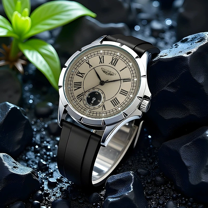 

New Fashion Luxury Man Business Silicone Watch Men Sports Casual Quartz Watches Male Clock For Gifts Wristwatches Reloj Hombre