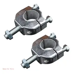 Universal Motorcycle For 22mm 7/8'' Handlebar Fat Bar Mount Clamp Adapter Riser,2Pcs Universal Handlebar Clamp Stable Durable