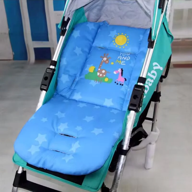 Four Seasons Baby Stroller Soft Cotton Pads Cute Printed Stroller Seat Cushion Children Thicken Universal Dining Chair Cushion