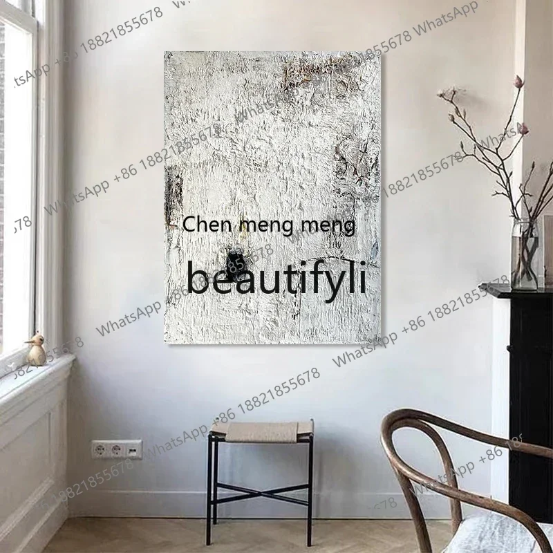 

D176 Hand-painted oil painting, wabi-sabi wind abstract, restaurant hanging painting, entrance decoration painting