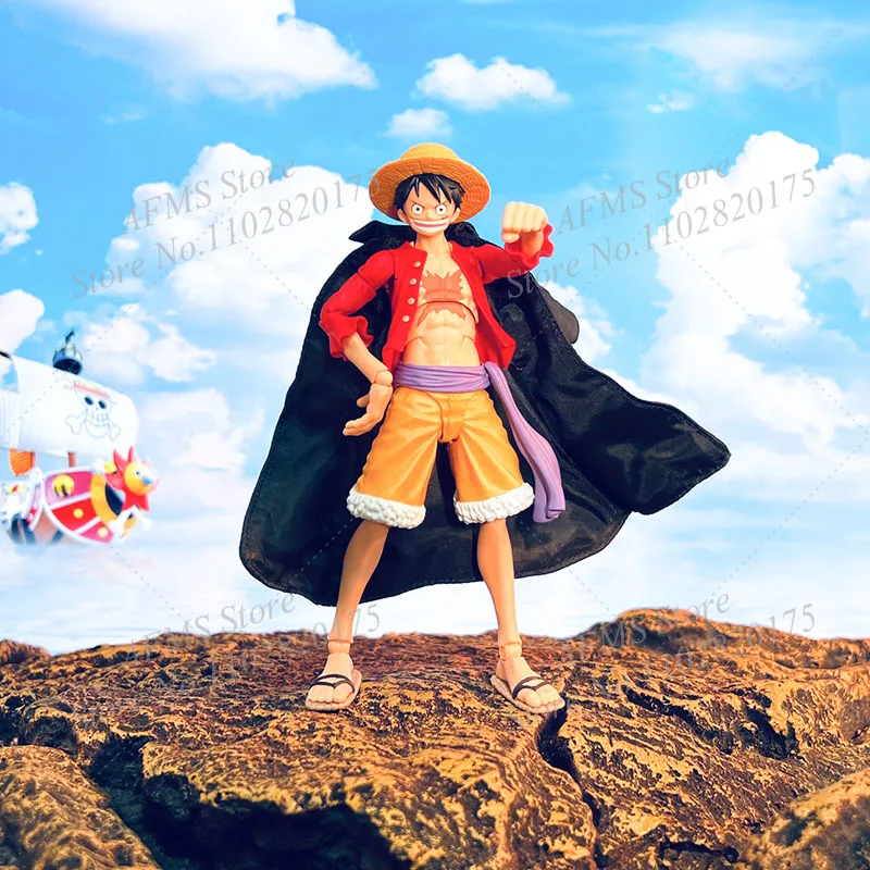 1/12 One Piece Anime Dolls Cloak Luffy Roronoa Zoro Sanji Sir Crocodile Trafalgar Law Yamato Doflamingo Windbreak Fit 6Inch Body