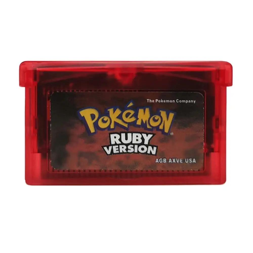 Pokemon Series GBA Game 32 Bit Video Game Cartridge Console Card Emerald Ruby LeafGreen FireRed Sapphire USA Version for GBA/NDS