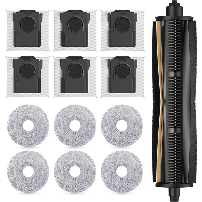 ABZA-For Dreame X40 Ultra/X30 Ultra/L30 Ultra/L40 Ultra/X40 Ultra/L10s Ultra/L20 Ultra Vacuum Parts Main Brush Dust Bag Filter