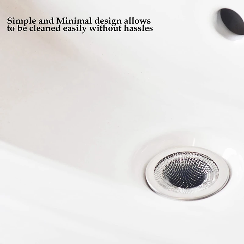 

30Pack - 2.125Inch Top / 1Inch Basket - Mesh Sink Drain Strainer Hair Catcher For Bathroom Sink, Utility, Slop, Laundry Durable