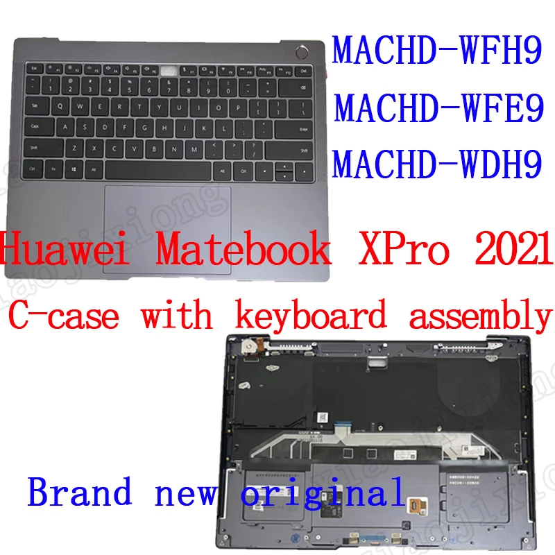 Imagem -01 - C-case com Montagem do Teclado para Huawei Matebook Xpro 2023 Machine-wfh9 Machd-wfe9 Machd-wdh9 c case com montagem do teclado para huawei matebook xpro 2023 machine wfh9 machd wfe9 machd wdh9 01