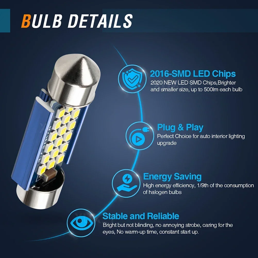 Рисунок 3 - Запасные лампы 12 В-15 В постоянного тока 41 мм 4 шт