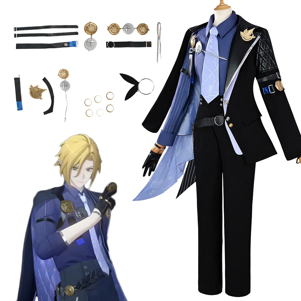 

Hugo Cosplay Fantasy Clothing Game Zenless Zone Zero Costume Disguise Adult Men Roleplay Fantasia Party Outfits