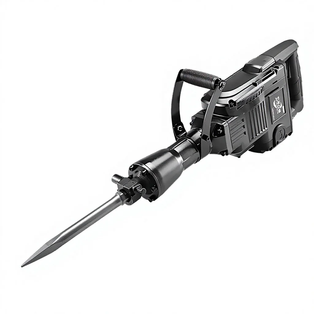 3800W Electric Pickaxe Impact Drill Heavy-Duty Industrial Use for Crushing Concrete & Gravel DIY Aluminum 1700 BPM 76J