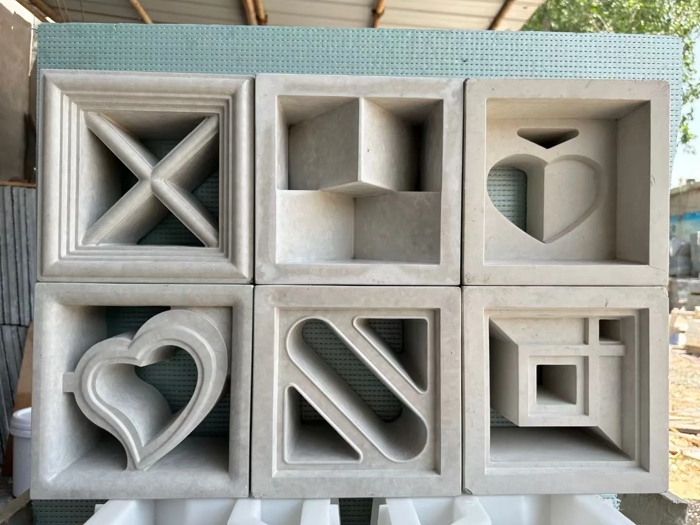 New hollow brick decorative wall art wall decorative mold cultural wall design creative fashion partition breathable light-trans