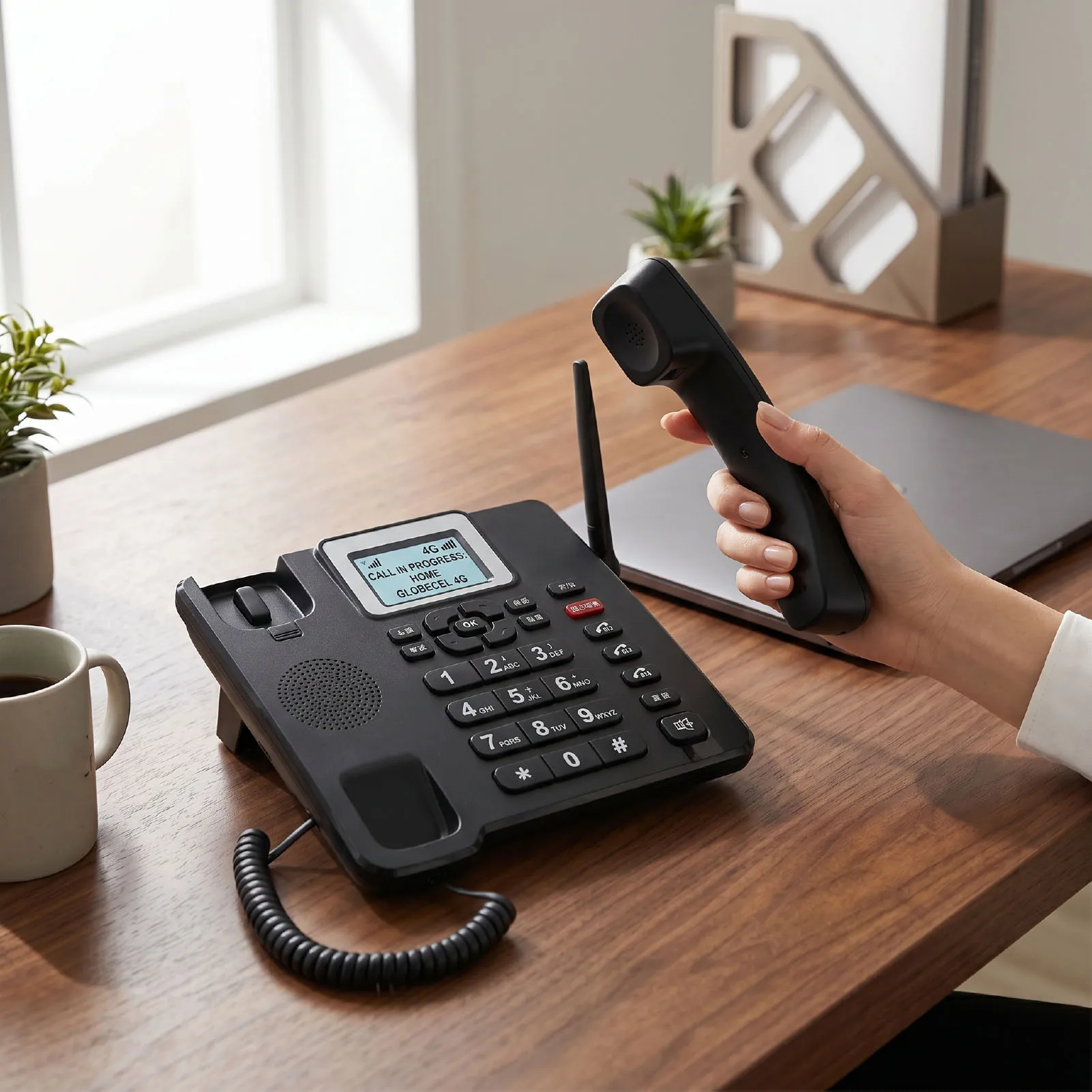 Wireless GSM Desk Telephone Antique 4G Mobile Unlocked Retro Cell Phone with SOS Emergency Call High Volume 1000 MAh Battery