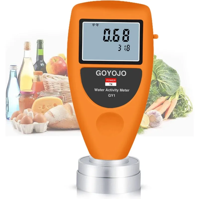 

Water Activity Meter Smart Food Water Activity Tester, 0-1.0AW ±0.02AW Water Activity Analyzer Monitor