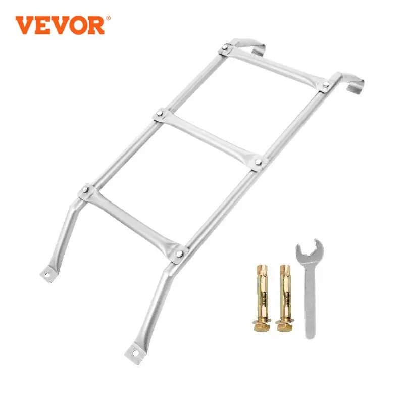 VEVOR 4 Steps Egress Ladder Basement Basement Egress Window Well Ladder Attic Ladder Parts Escape Ladder 300lbs Load Capacity