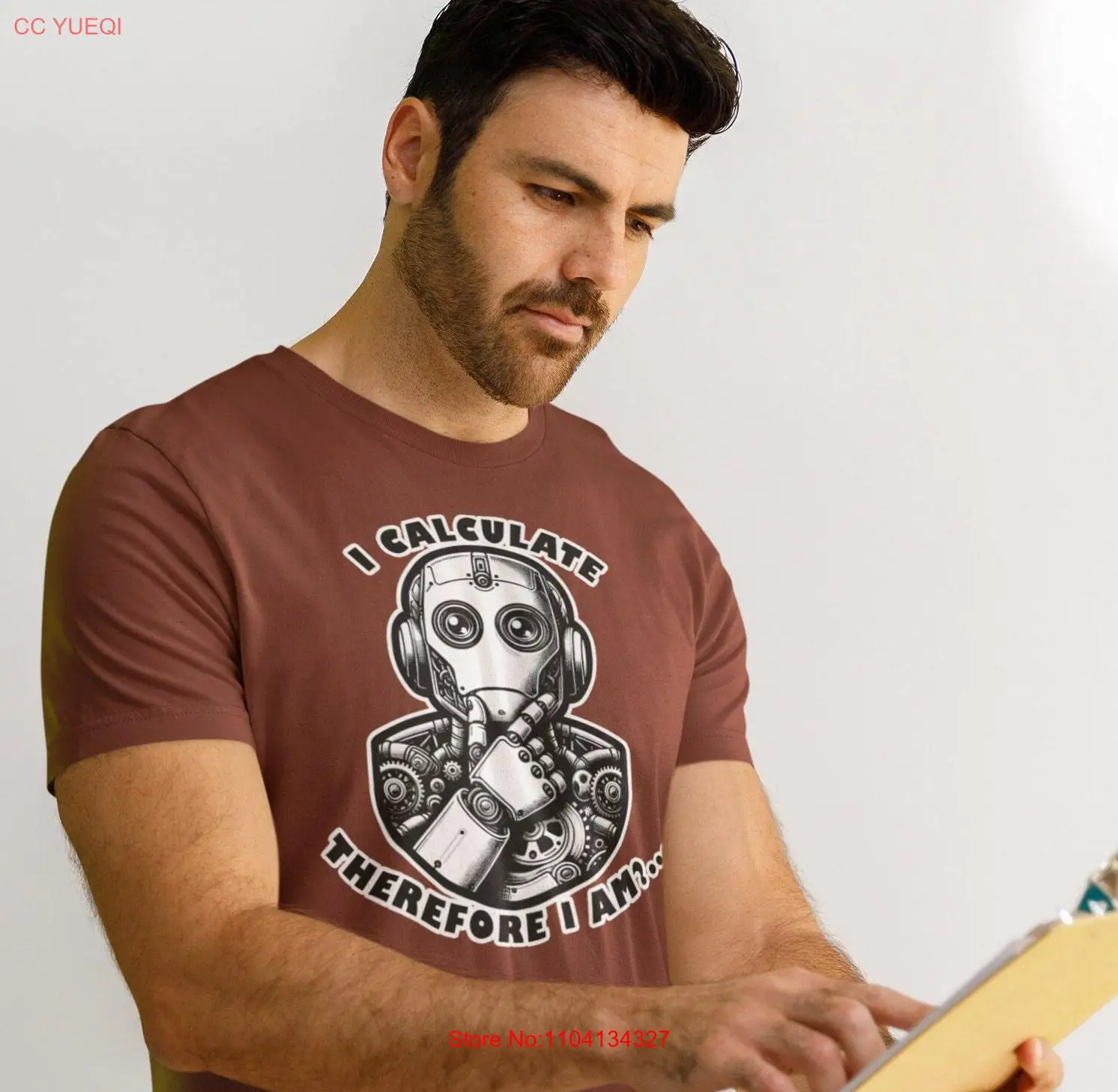 أنا حساب لذلك أنا Triblend تي شيرت بأكمام طويلة أو قصيرة