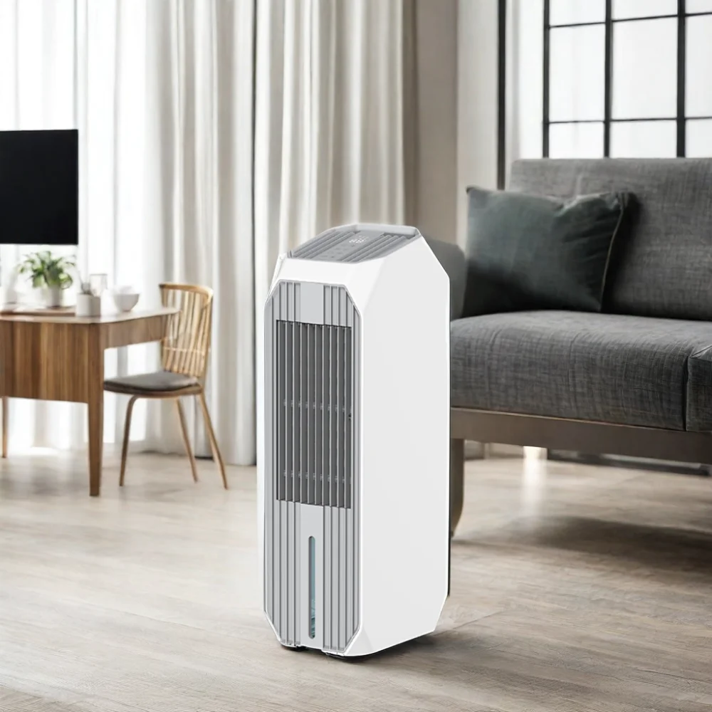 

Portable Electric Tower Air Cooler with Remote Control Low Noise for Room Cooling New and Condition US Plug Type