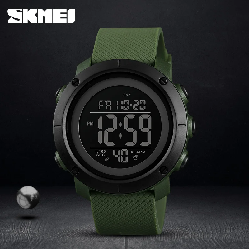 SKMEI Male electronic wristwatch multifunctional dual display leisure sports watch electronic clock gift V181