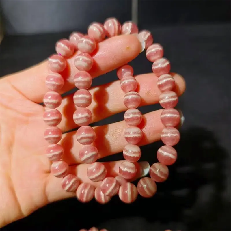 Natural Red Lace Agate Bracelet Crystal Reiki Healing High Quality Gemstone Fashion Jewelry Gift 1PCS 8/9/10MM