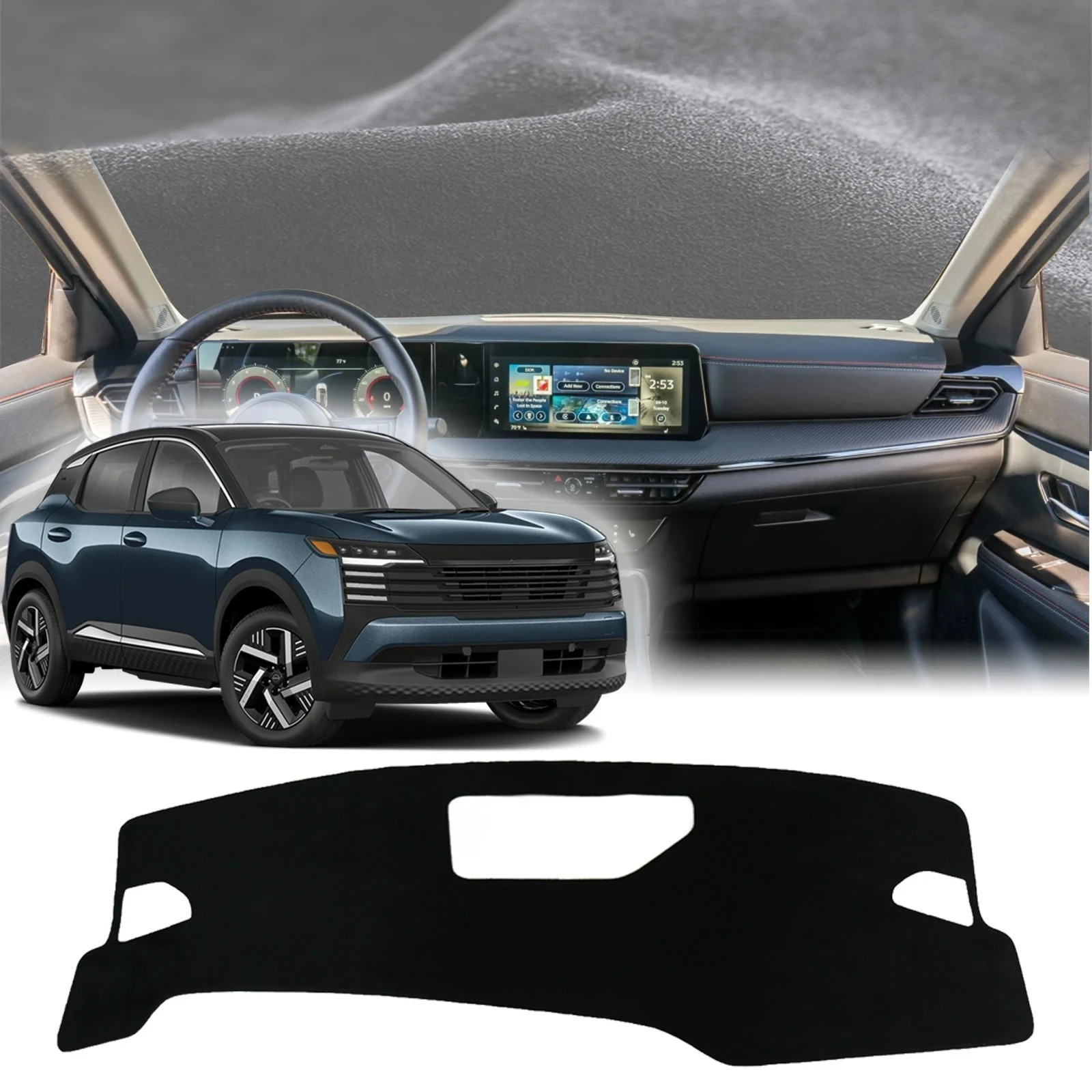 

fit for Nissan Kicks 2025 2026 Dashmat DashMat Sunshade Dashboard Cover Pad Protective Carpet Car Accessories