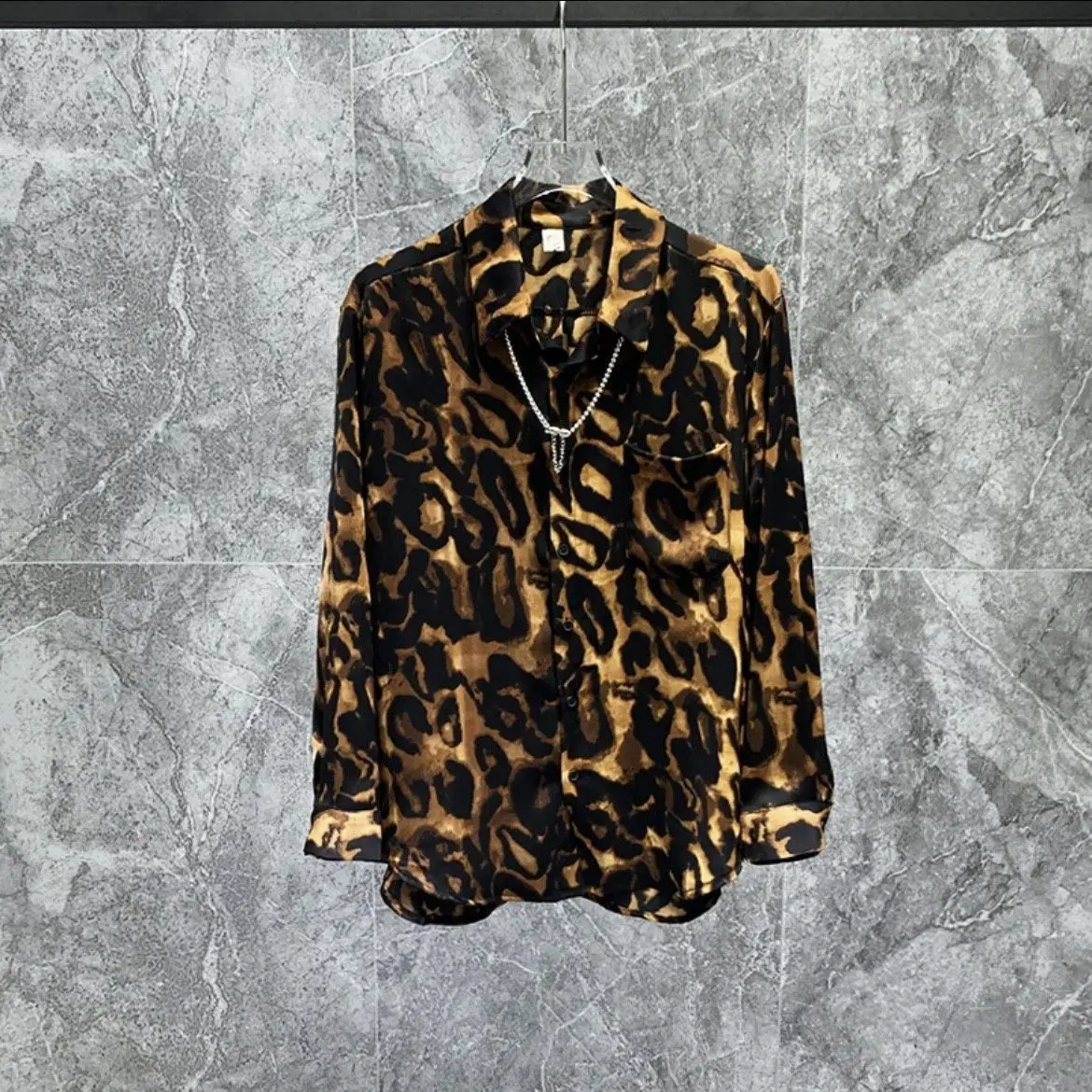 Spring Summer MenS Premium Print Shirt Loose Long Sleeve Casual Stylish Design