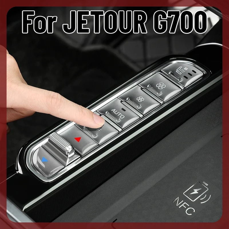 For JETOUR G700 2025-2026 Central Control Button Anti-Drip Decor Protective Center Console Film Interior Styling Mod Accessories