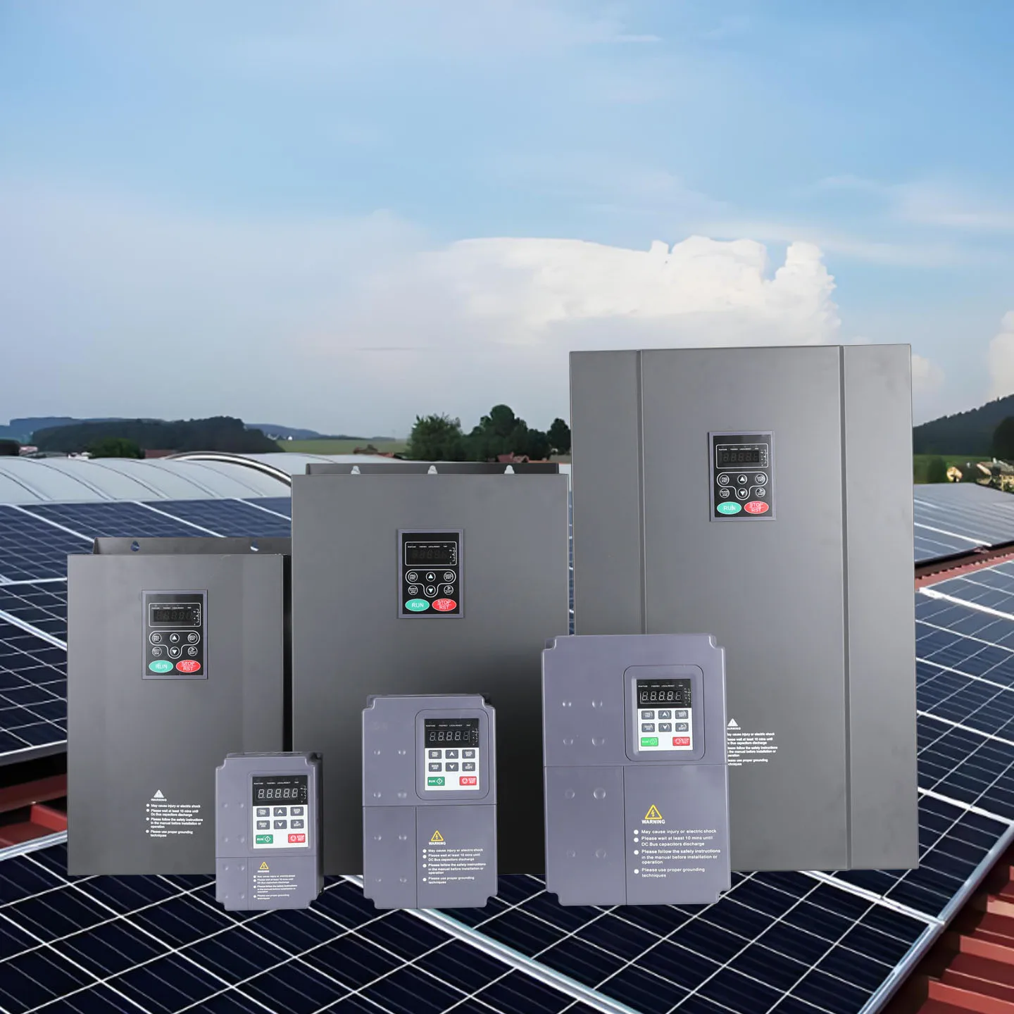 

15KW Three Phase VFD Variable Frequency Converter Inverter Water Solar Pump Drive 220V/380V 4KW 5.5KW Rated Power Motor 400v