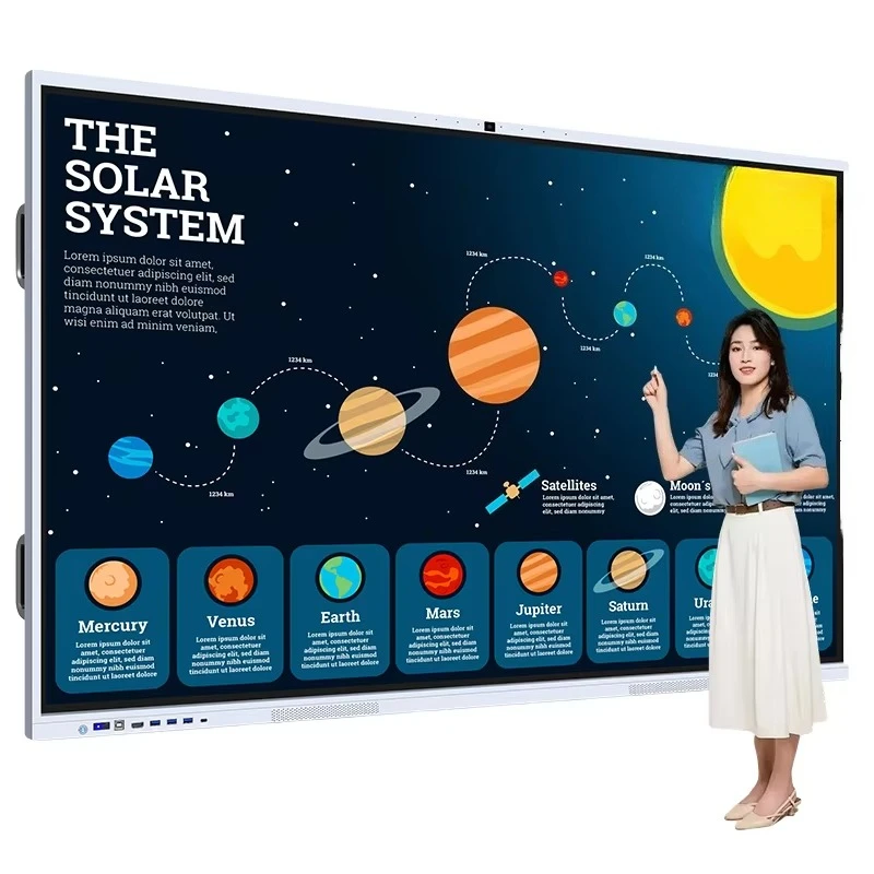 Customize Touch Screen 4K Display IFPD Digital Smart Board Interactive Whiteboard Display Board for Schools Classroom Teaching