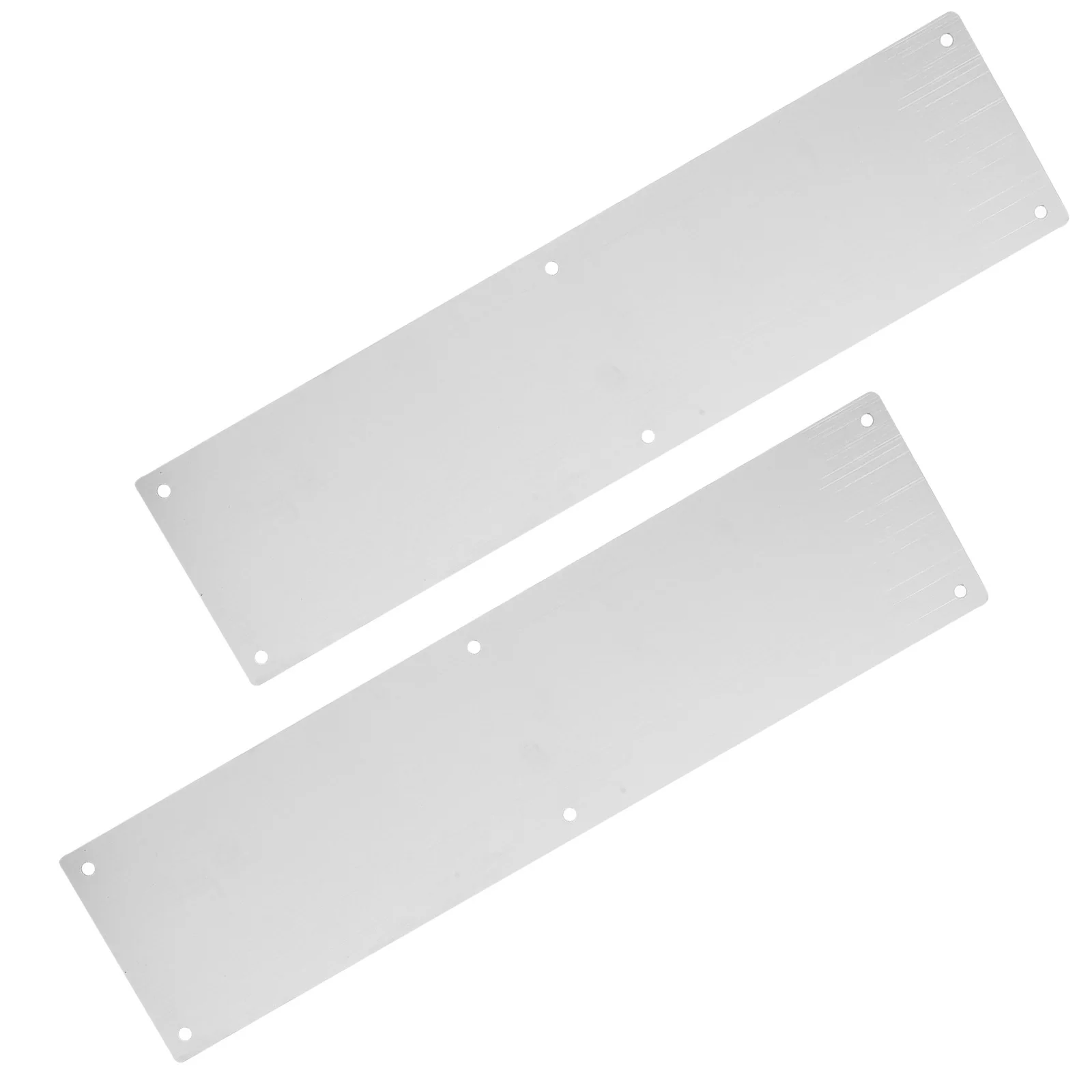 

1Set Stainless Steel Metal Door Kickplate Protective Kick Plate for Indoor Outdoor Door Panel Reinforcement Kick Plate