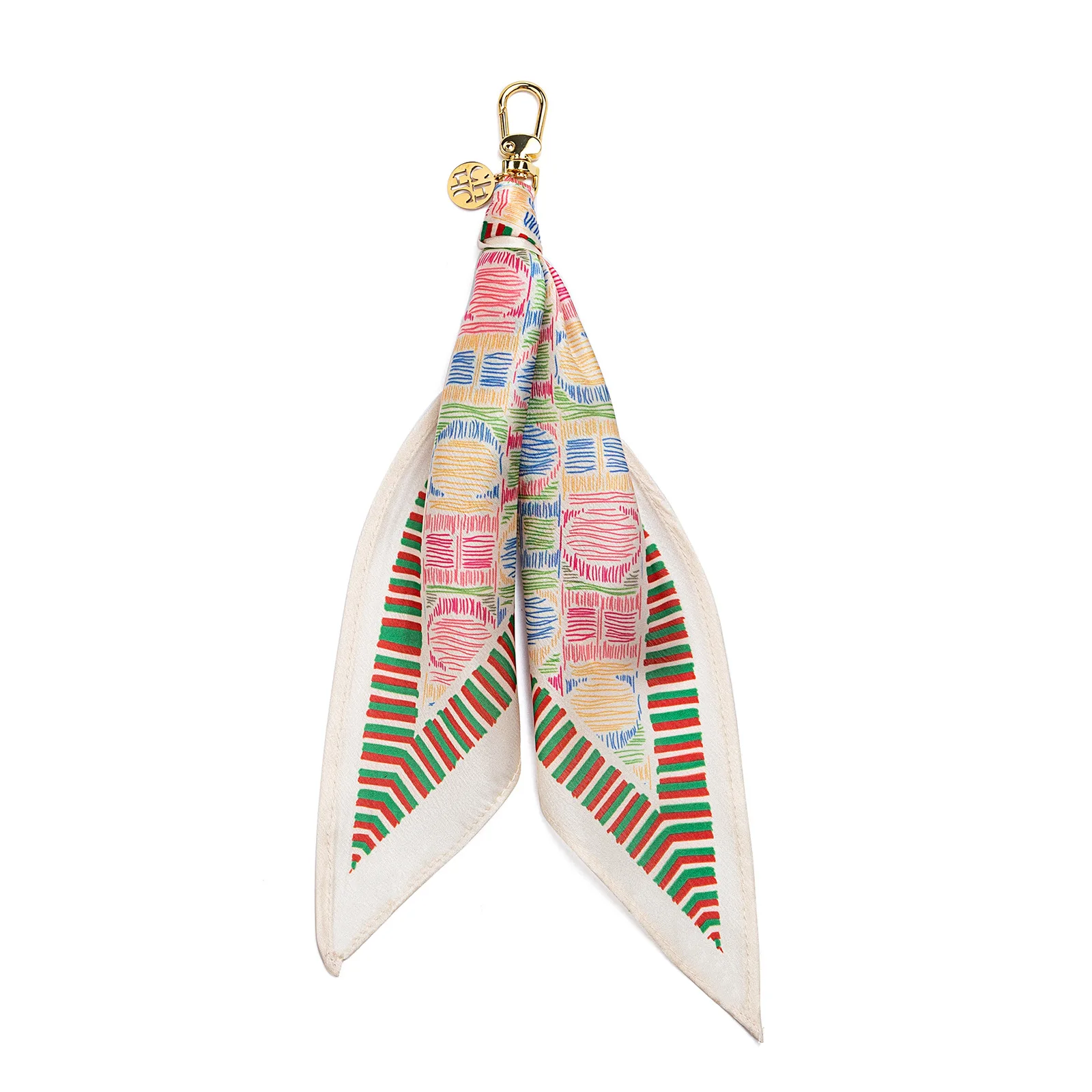 

French Style Color Block Striped Scarf | Two-Sided Print Bandana & Headscarf | Versatile Hair Band, Neckerchief & Bag Accessory