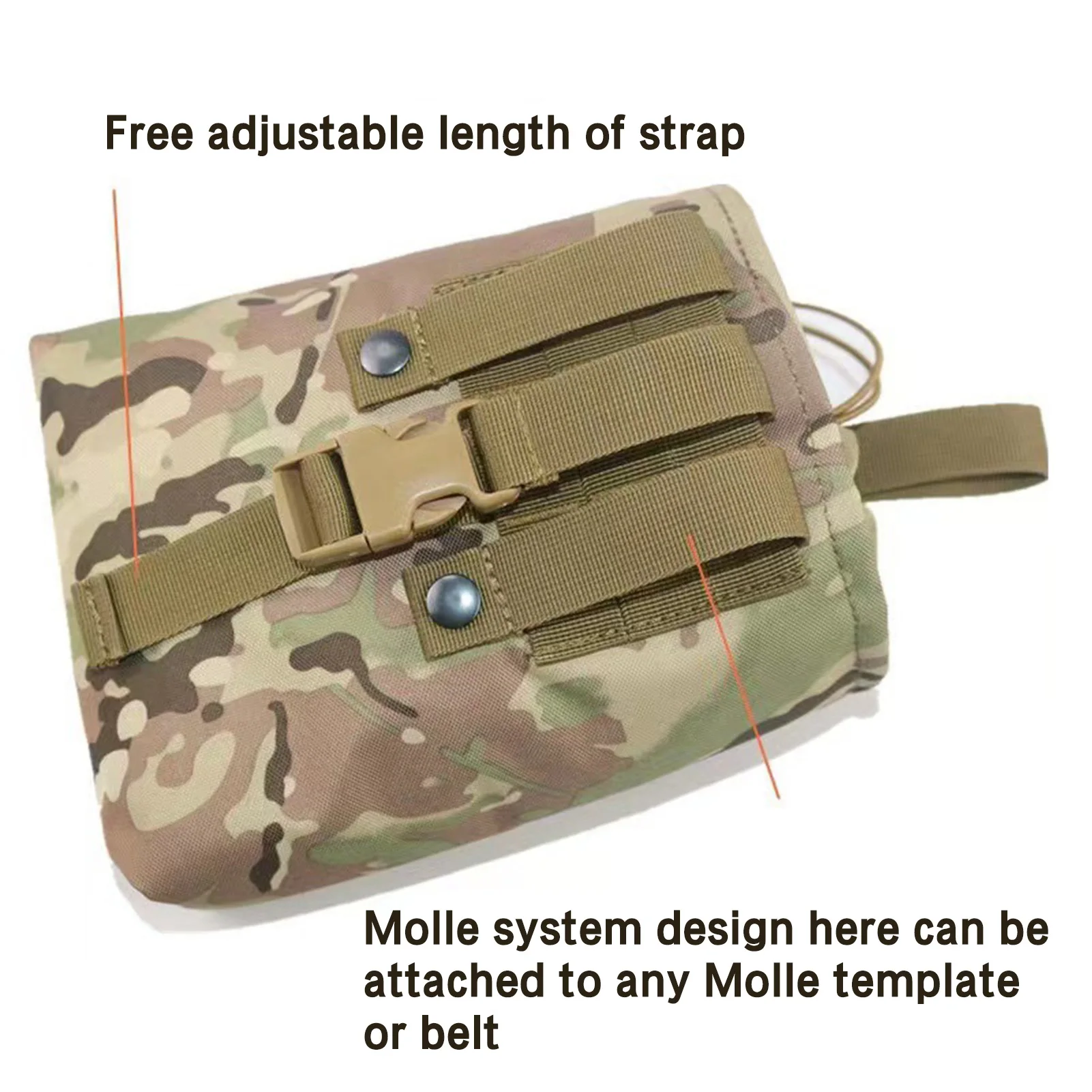 Drawstring Magazine Dump Pouch Roll-Up Drawstring Magazine Utility Pouch for Adventure Field Exploration